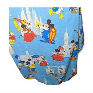 Vintage 1970s Disney Theme Parks Twin Fitted Sheet